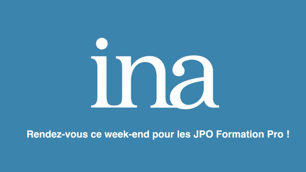 , INA Formation Pro propose un Webinaire